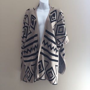 Aztec Printed Long Vest